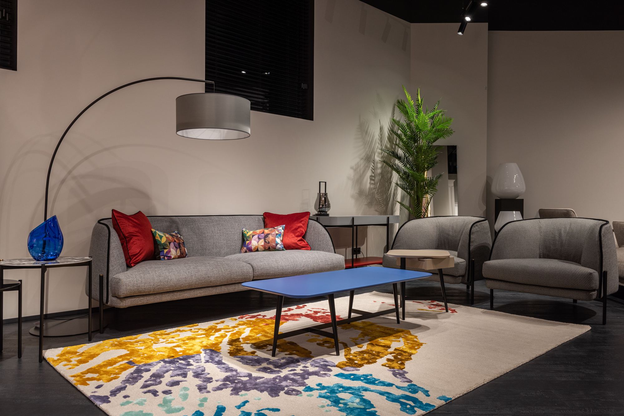 Luxury interior with centre rug