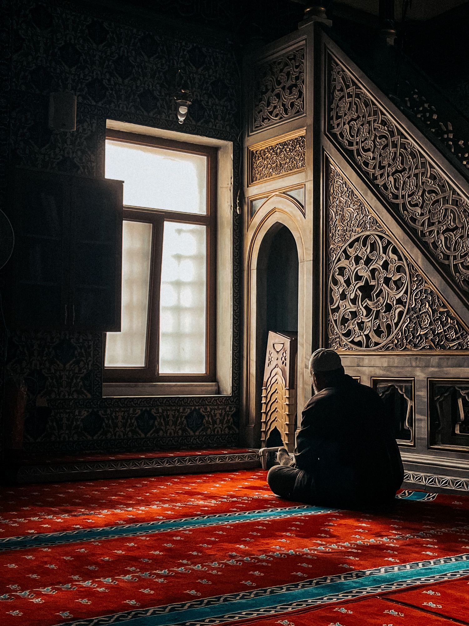 Masjid Carpet — mosque prayer hall installation