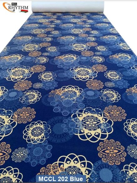 Indian Masjid Carpet — Blue mandala pattern