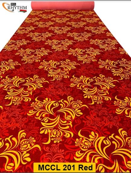 Red mandala masjid carpet
